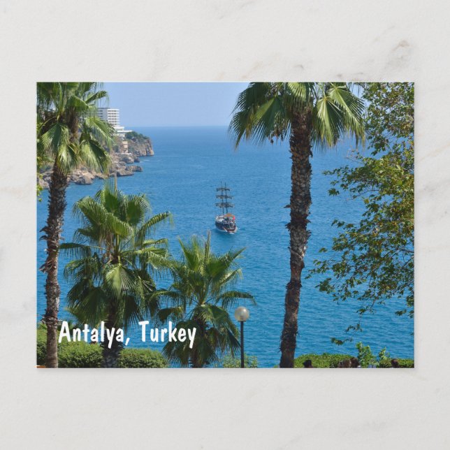 Cartão Postal Antalya, Turquia (Frente)