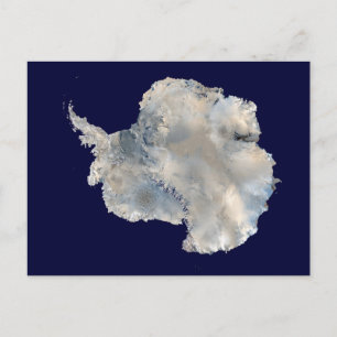 Cartão Postal Antártica (Imagem Azul Marble da NASA)