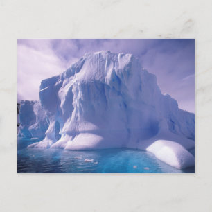 Cartão Postal Antártica. Paisagens de gelo antárticas