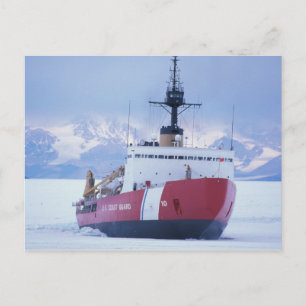 Cartão Postal Antártida, Ilha de Ross, Estação McMurdo, USCG