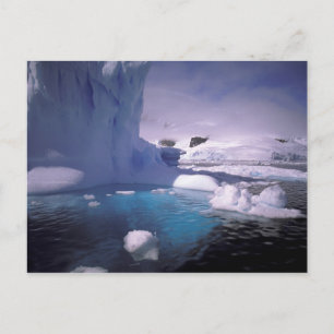 Cartão Postal Antártida. Paisagens de gelo antárticas 2