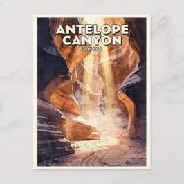 Cartão Postal Antelope Canyon Arizona Vintage