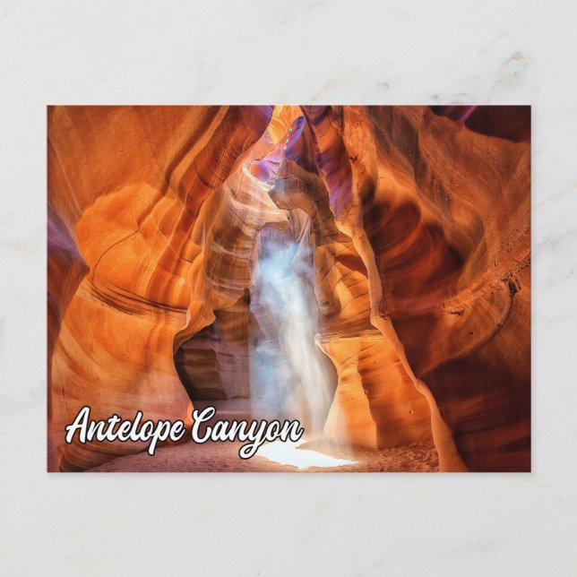 Cartão Postal Antelope Canyon, Page, Arizona, EUA (Frente)