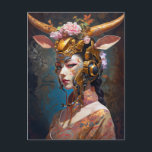 Cartão Postal Antelope Headdress Science Fiction<br><div class="desc">Antelope Headdress Science Fiction</div>