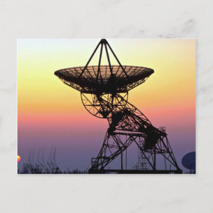 Cartão Postal antena de rádio-astronomia