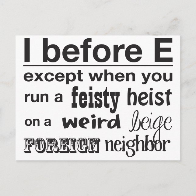 Cartão Postal Antes de E (Frente)