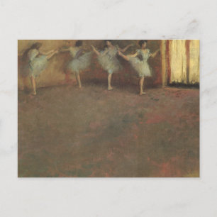 Cartão Postal Antes do Balé de Edgar Degas, Vintage Fine Art
