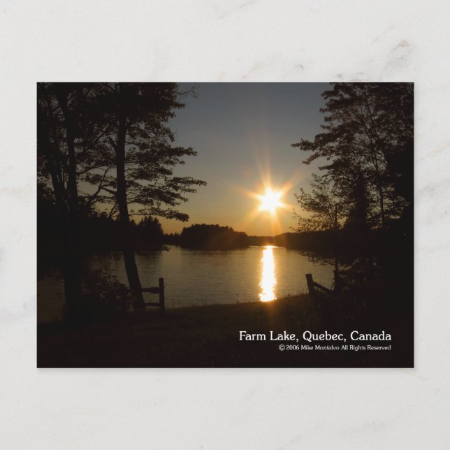 Cartão Postal Antes do pôr do sol (Frente)