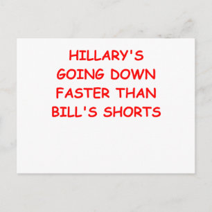 Cartão Postal anti hilary clinton