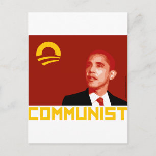 Cartão Postal Anti-Obama: Comunista de Barack Obama