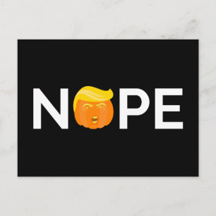 Cartão Postal Anti-Trump - Nope Halloween Edition I