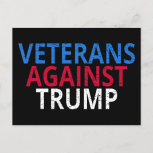 Cartão Postal Anti-Trump - Veteranos Contra Trump