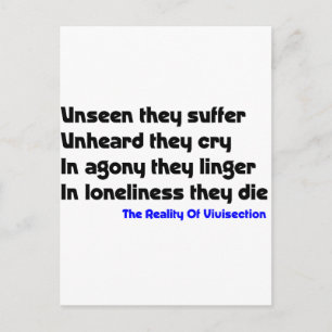 Cartão Postal Anti-Vivisseção
