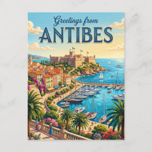 Cartão Postal Antibes França