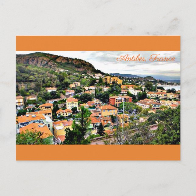 Cartão postal Antibes, França (Frente)