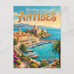 Cartão Postal Antibes França