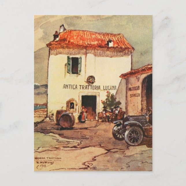 Cartão Postal Antica Trattoria Lucana - A Wayside Trattoria (Frente)