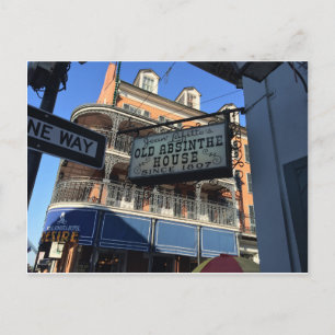Cartão Postal Antiga Absinthe House Nova Orleans Louisiana Souve