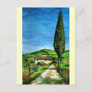Cartão Postal Antiga Casa de Fazenda em Chianti