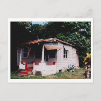 Cartão Postal Antiga Casa jamaicana