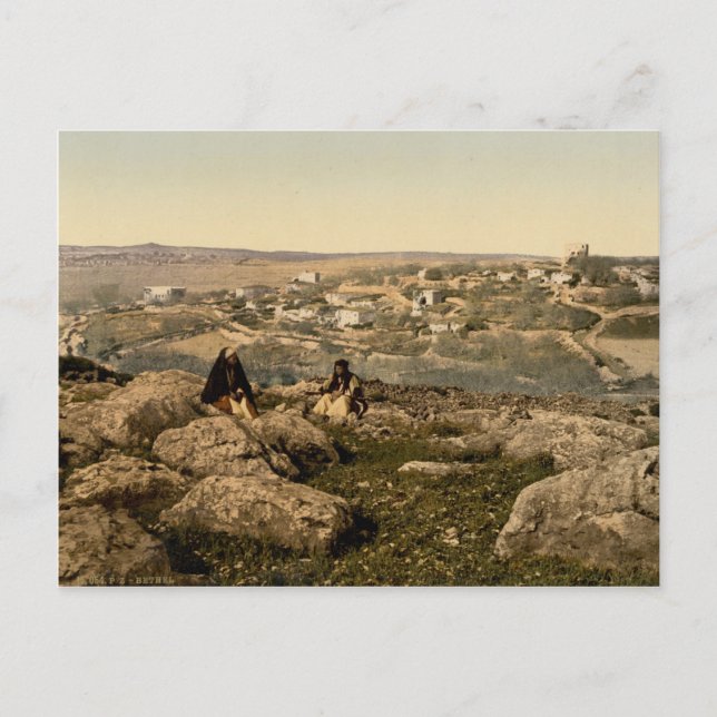 Cartão Postal Antiga foto de Bethel bíblico  (Frente)