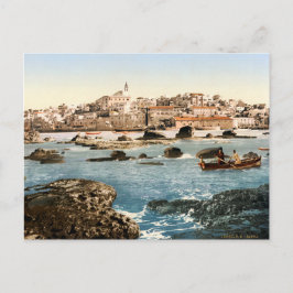 Cartão Postal Antiga impressão de fotografia de Jaffa