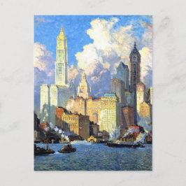 Cartão Postal Antiga Margem do Rio Hudson