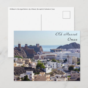 Cartão Postal Antiga Muscat cidade histórica original de Muscat 