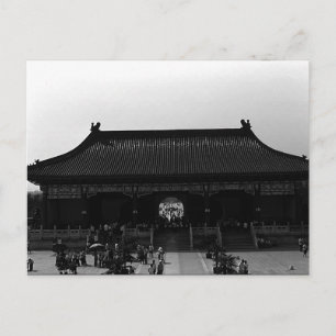 Cartão Postal Antiga porta do templo do Céu Pekin china