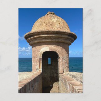 Cartão Postal Antiga San Juan Porto Rico Viagem do Forte Históri
