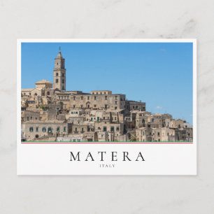 Cartão Postal Antiga Sassi di Matera cidade na Itália