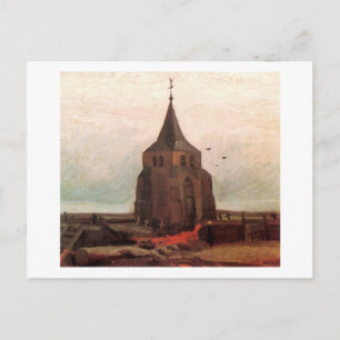 Cartão Postal Antiga Torre da Igreja em Nuenen Van Gogh, Belas A