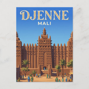 Cartão Postal Antigas Cidades de Djenné Mali