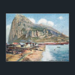 Cartão Postal Antigo - A Rocha de Gibraltar<br><div class="desc">A imagem neste cartão postal foi reproduzida de um antigo cartão postal da Rocha de Gibraltar.</div>