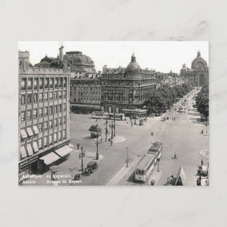 Cartão postal antigo - Antuérpia/Anvers, Bélgica