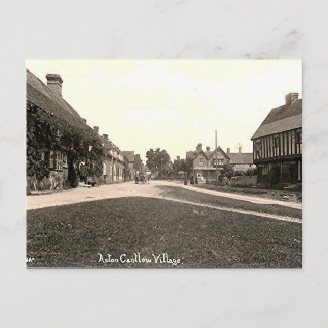 Cartão postal antigo - Aston Cantlow, Warwickshire (Frente)
