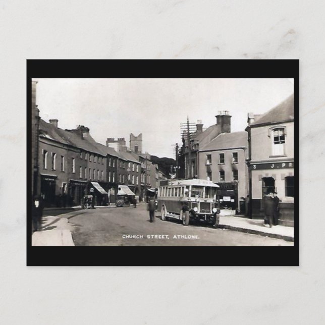 Cartão postal antigo - Athlone, Co Westmeath, Irla (Frente)