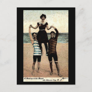 Cartão Postal Antigo - Atlantic City, Nova Jersey,