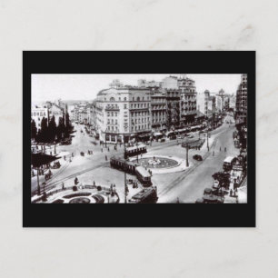 Cartão postal antigo, Belgrado, Terazije em 1939