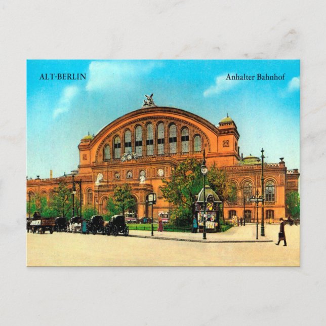 Cartão postal antigo - Berlim, Alemanha (Frente)