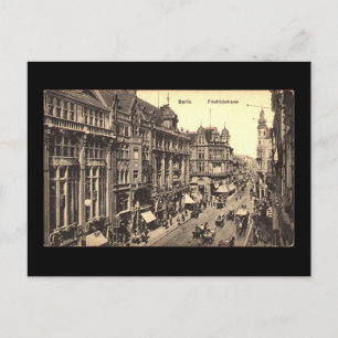 Cartão postal antigo, Berlim, Friedrichstrasse