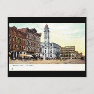 Cartão postal antigo - Canton, Ohio, EUA