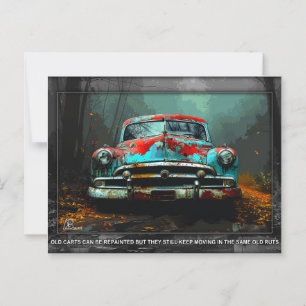 Cartão postal Antigo carro