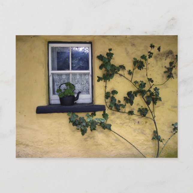 Cartão Postal antigo cartão-postal de janela irlandesa (Frente)