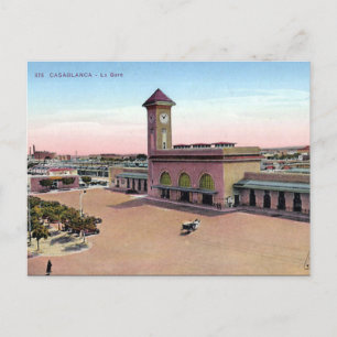Cartão Postal Antigo - Casablanca, Marrocos
