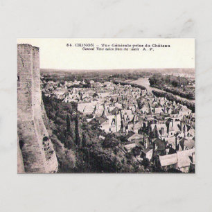 Cartão postal antigo - Chinon, Indre-et-Loire, Fra