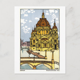 Cartão postal antigo da Catedral de Berlim na Alem