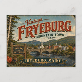 Cartão postal antigo da cidade montanhosa de Fryeb