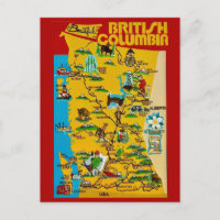 Cartão postal antigo da Colúmbia Britânica