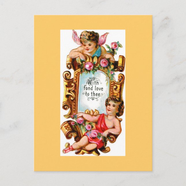 Cartão postal antigo da era vitoriana (Frente)